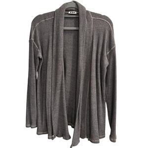 Three Dots Size XL Extra Large Open Cardigan Dark Gray Sweater